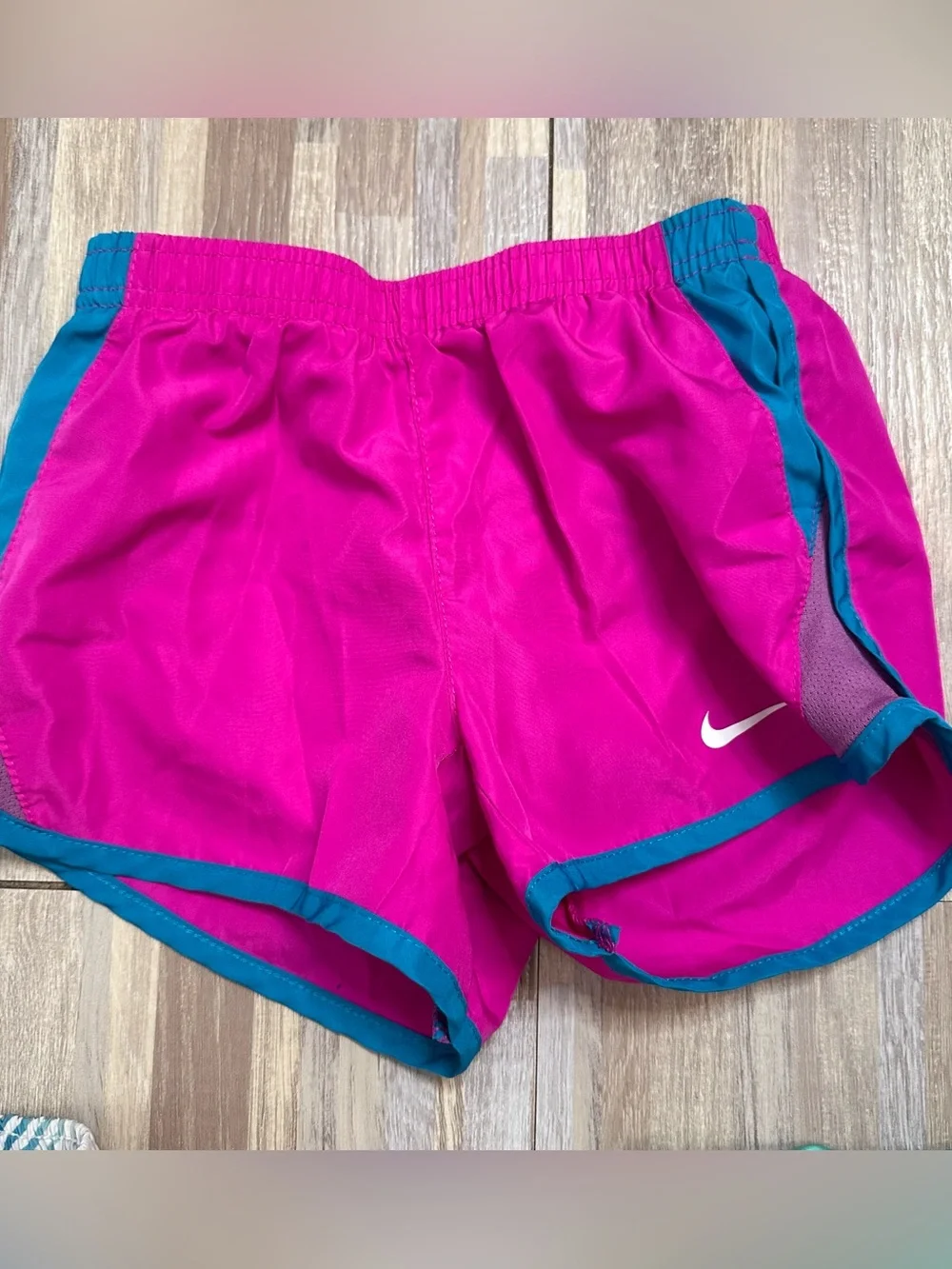 Nike Girl's Running Shorts Bundle Lot, Pink & Teal Mix, Youth Size 6/6X/Small